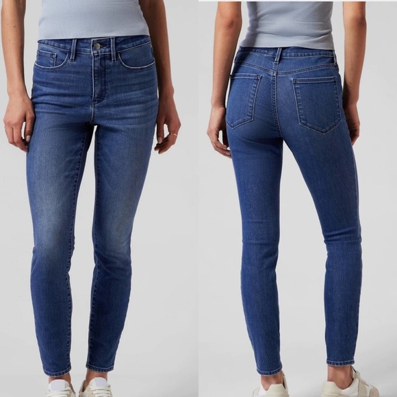 Athleta Denim - Athleta Sz 2 Skinny Jeans Sculptek Ultra Skinny True Blue Denim Stretch